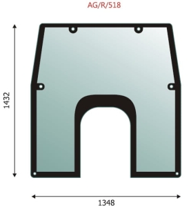 Windscreen John Deere 6000, 7000 Premium series
