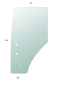 Glass Door LH for Kubota