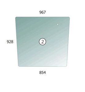 Rear glass Terex 820, 860