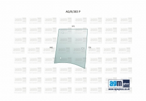 Side Glass RH Zetor Proxima, Forterra, Crystal