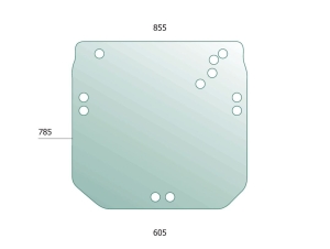 Rear Glass for John Deere series 5000