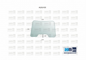 Windscreen for New Holland TS, T, Case Puma, MXU, Maxxum, Steyr Profi