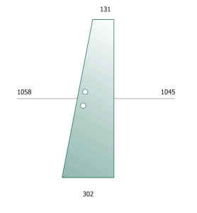 Small Door Glass Massey Ferguson