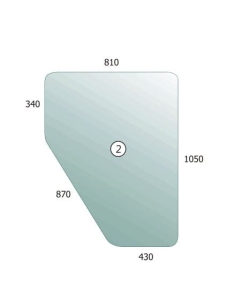 Door glass LH/RH Renault RS -12 -14 -54 -94