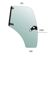 Door Glass RH Deutz Fahr Agrotron K100
