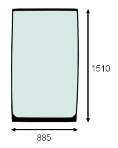 front glass Caterpillar