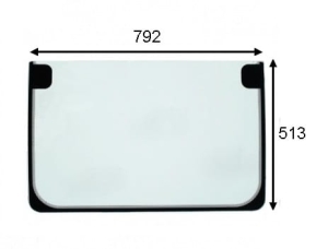 front lower glass Liebherr 