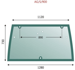 Windscreen/Rear glass Lindner Geotrac