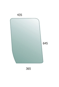 Lower Front Glass LH New Holland TS, T, Case Puma, MXU, Maxxum, Steyr Profi