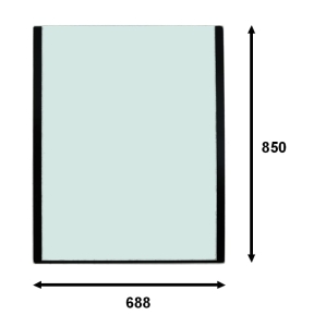 front upper glass Komatsu