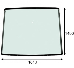 front glass  Claas Lexion