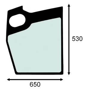 lower door glass Terex 