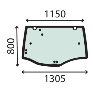 rear glass Valtra