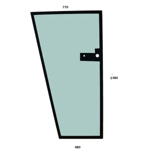 left door glass New Holland  TC5050, TC54