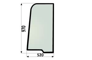 upper door glass Yanmar SV
