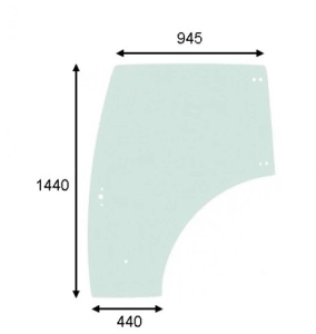 left door glass  Landini McCormick