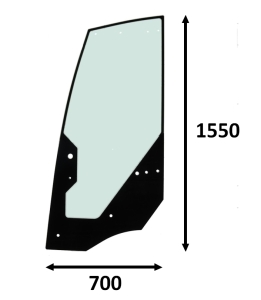 door glass Weidemann 