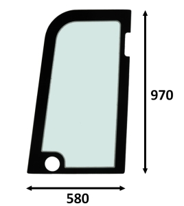 upper door glass JCB