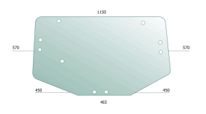 Rear windscreen for John Deere