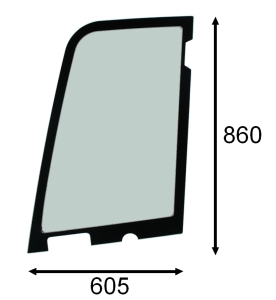 upper door glass Kubota KX