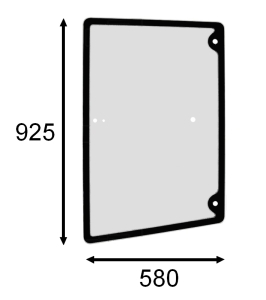 left door glass Bomag BW
