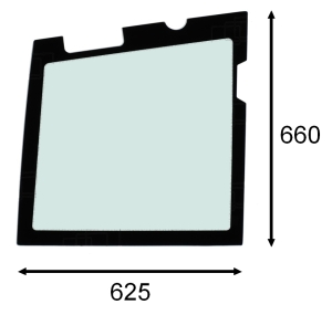 lower door glass Kubota KX