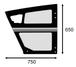 lower door glass Merlo