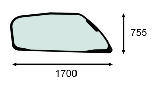 right side glass Merlo