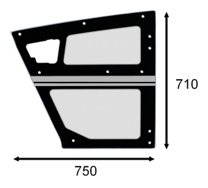 lower door glass Merlo