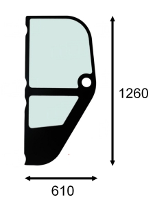 left side glass Merlo