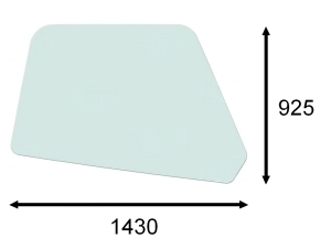 right side glass Merlo