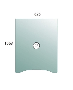 Windscreen upper part Cat330D