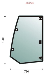 Door upper glass Volvo BL71B