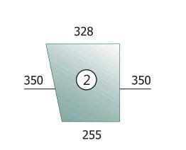 Windscreen lower part Massey Ferguson