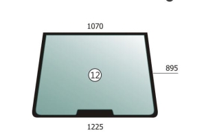 Windscreen for Case JX, New Holland TD