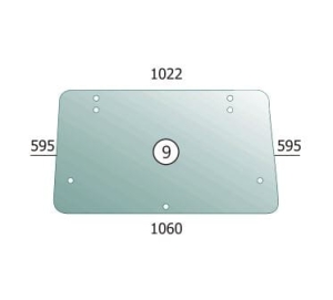 Rear glass Fiat CS15