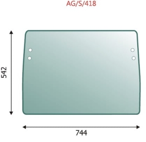Front lower glass  JCB JS
