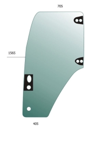 Glass Door LH for New Holland, Case