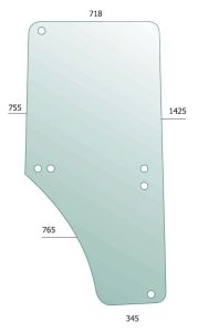Door Glass RH for John Deere 