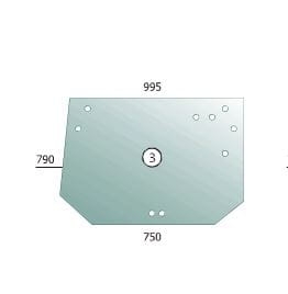 Rear glass Fendt Farmer, Favorit