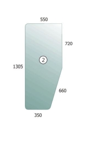 Door glass RH/LH Renault -12, -14, -32, -34, -52, -54
