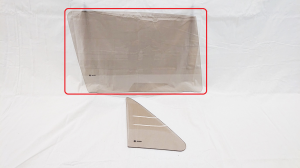 Right side door glass brown VW Golf MK1 1974-1983 3D hatchback