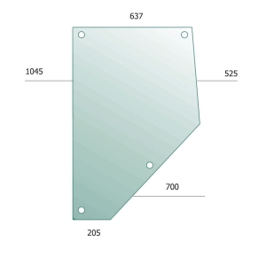 Door Glass for Massey Ferguson 