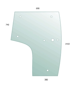 Door Glass LH Kioti DK