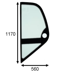 left side glass Manitou