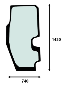 door glass  Komatsu