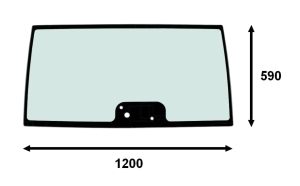 rear glass  Komatsu
