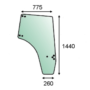 left door glass Valtra
