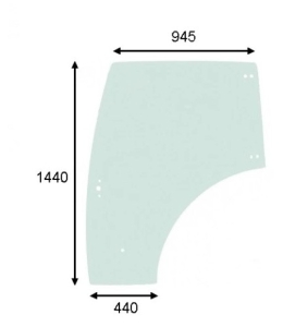 right door glass  Landini McCormick