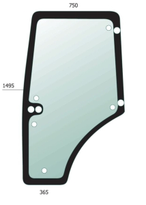 Door Glass LH Claas Ares, Axion, Arion, Atles, Renault Ares, Axion, Arion, Atles